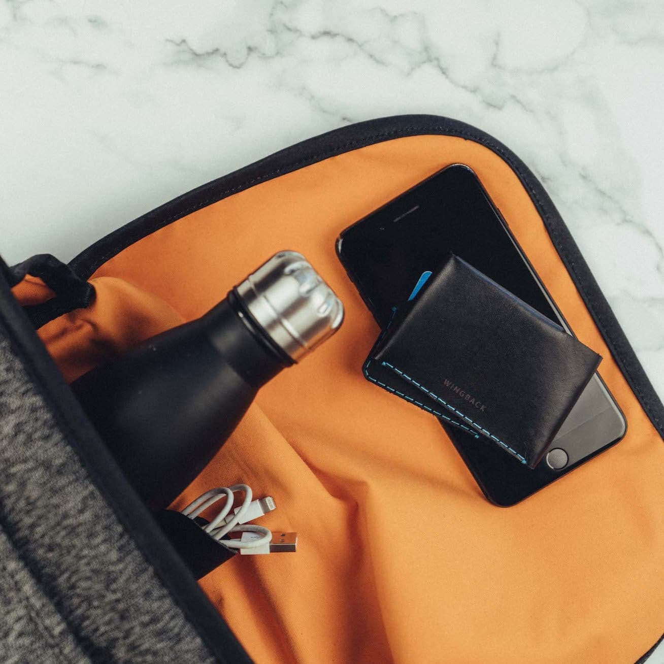 Card Wallet - Charcoal made in England by Wingback.