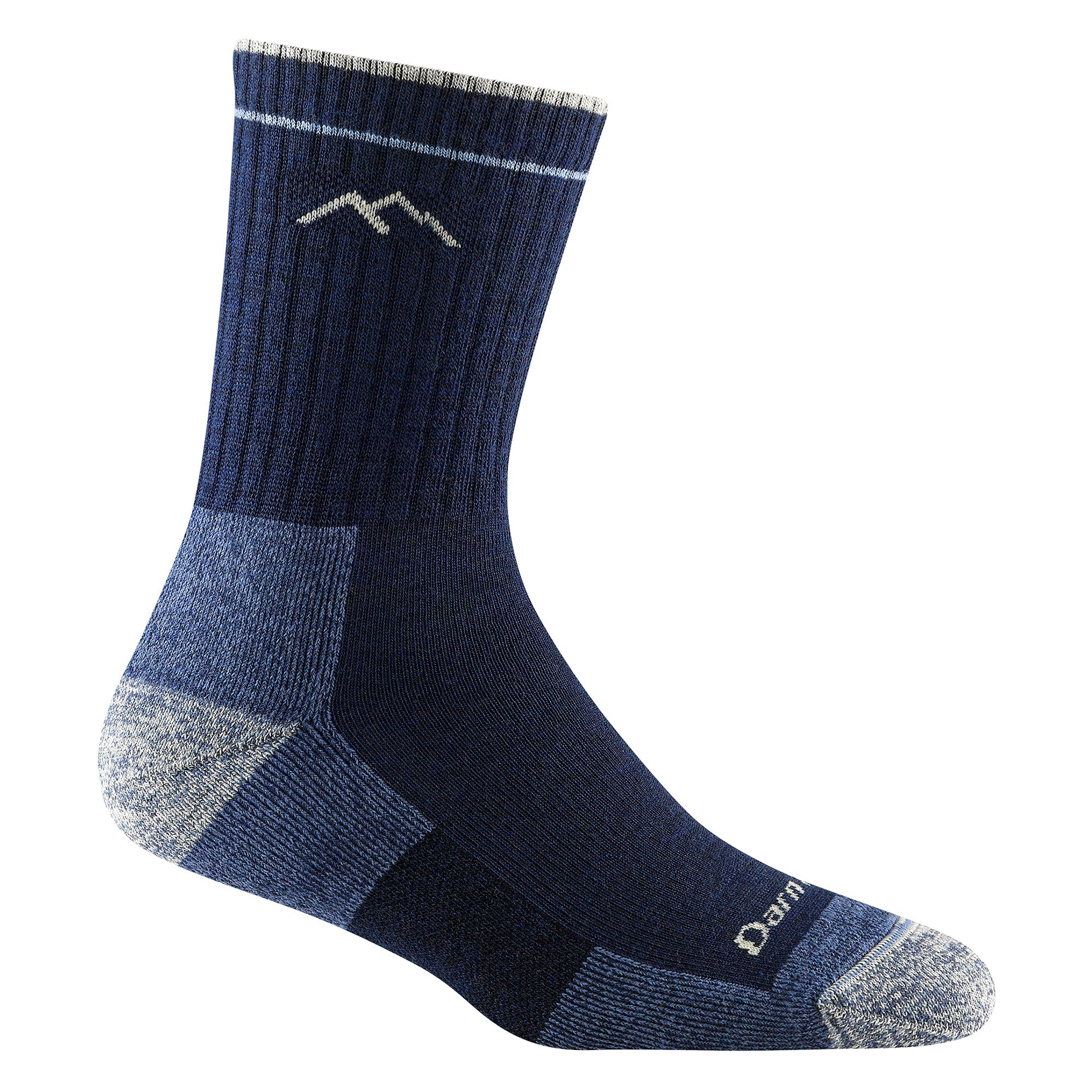 Ladies Micro Crew Cushioned Midweight Hiking Merino Wool Socks