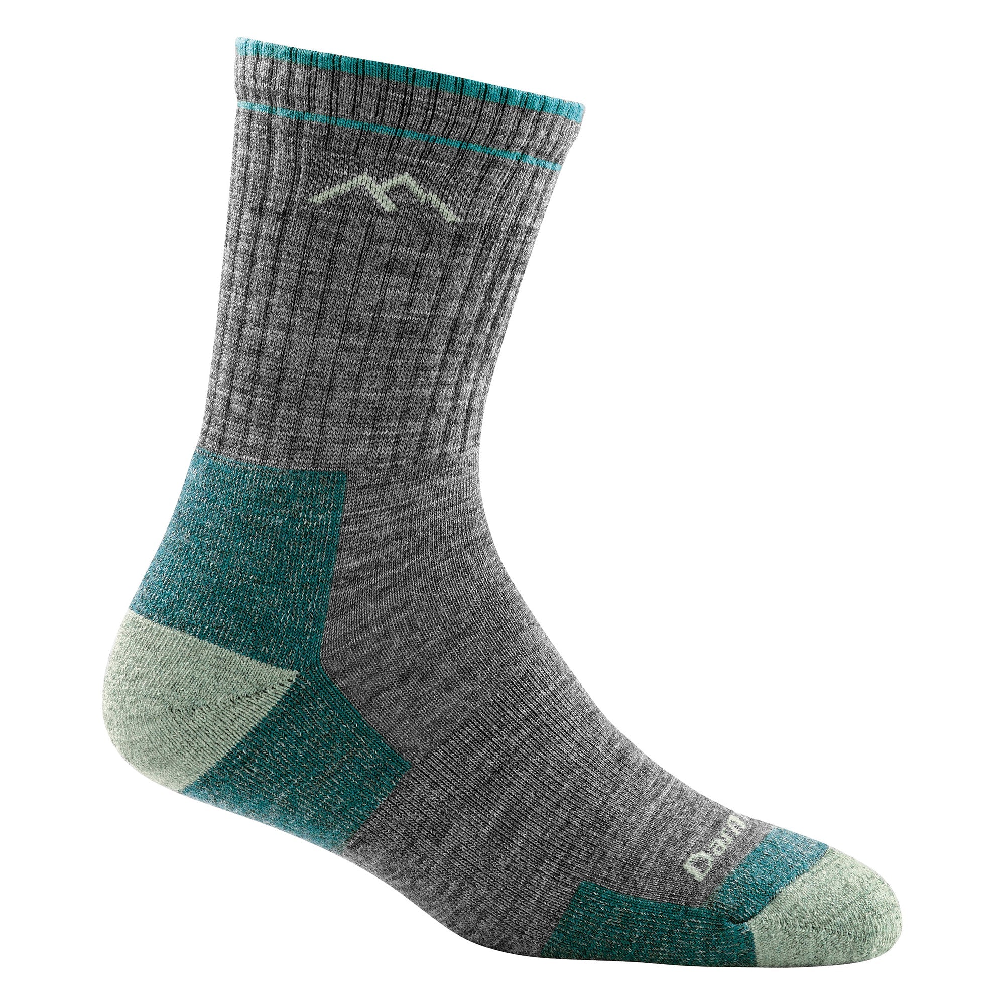Ladies Micro Crew Cushioned Midweight Hiking Merino Wool Socks