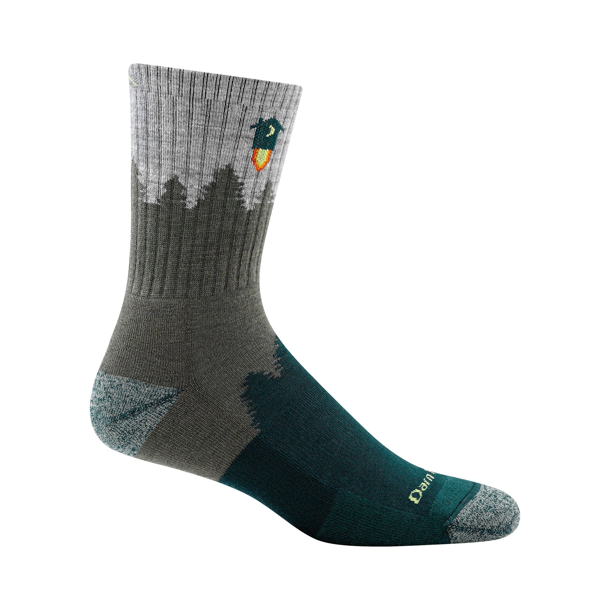Mens Merino Wool Crew Midweight Seamless Hiking Socks