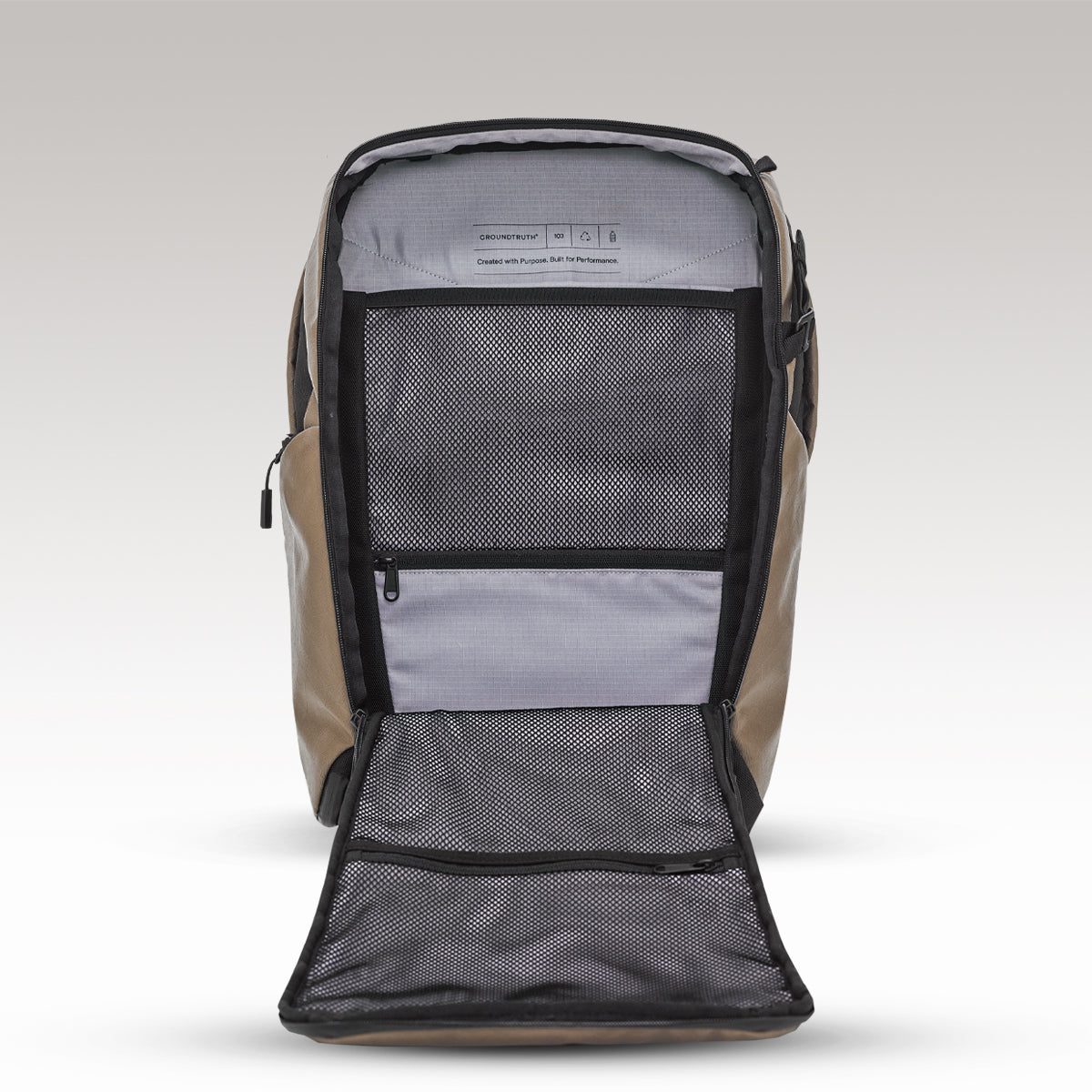 24L Ultimate Backpack | GROUNDTRUTH #color_Stone Brown