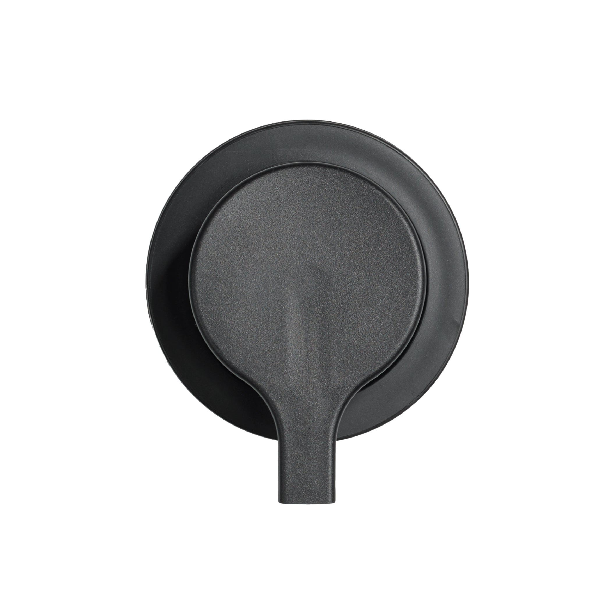 Modern black soap dispenser with a sleek, minimalist design—perfect for stylish, clutter-free sinks.