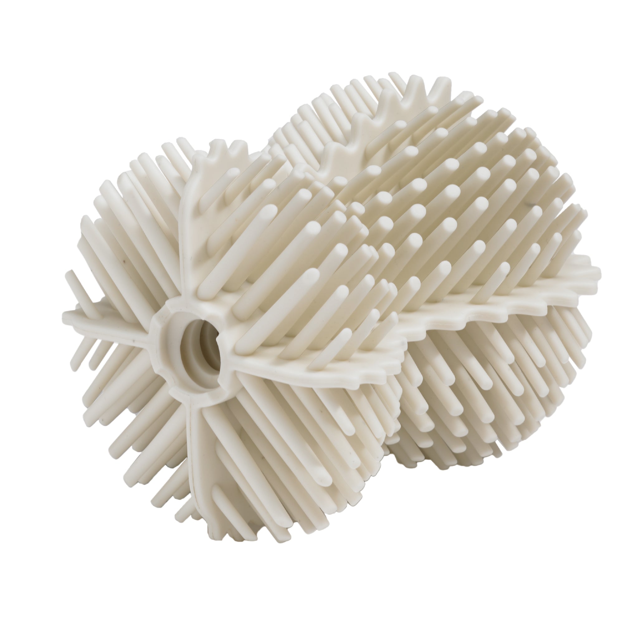 Durable ReBorn toilet brush head with sturdy bristles for effective, deep cleaning in hard-to-reach areas.