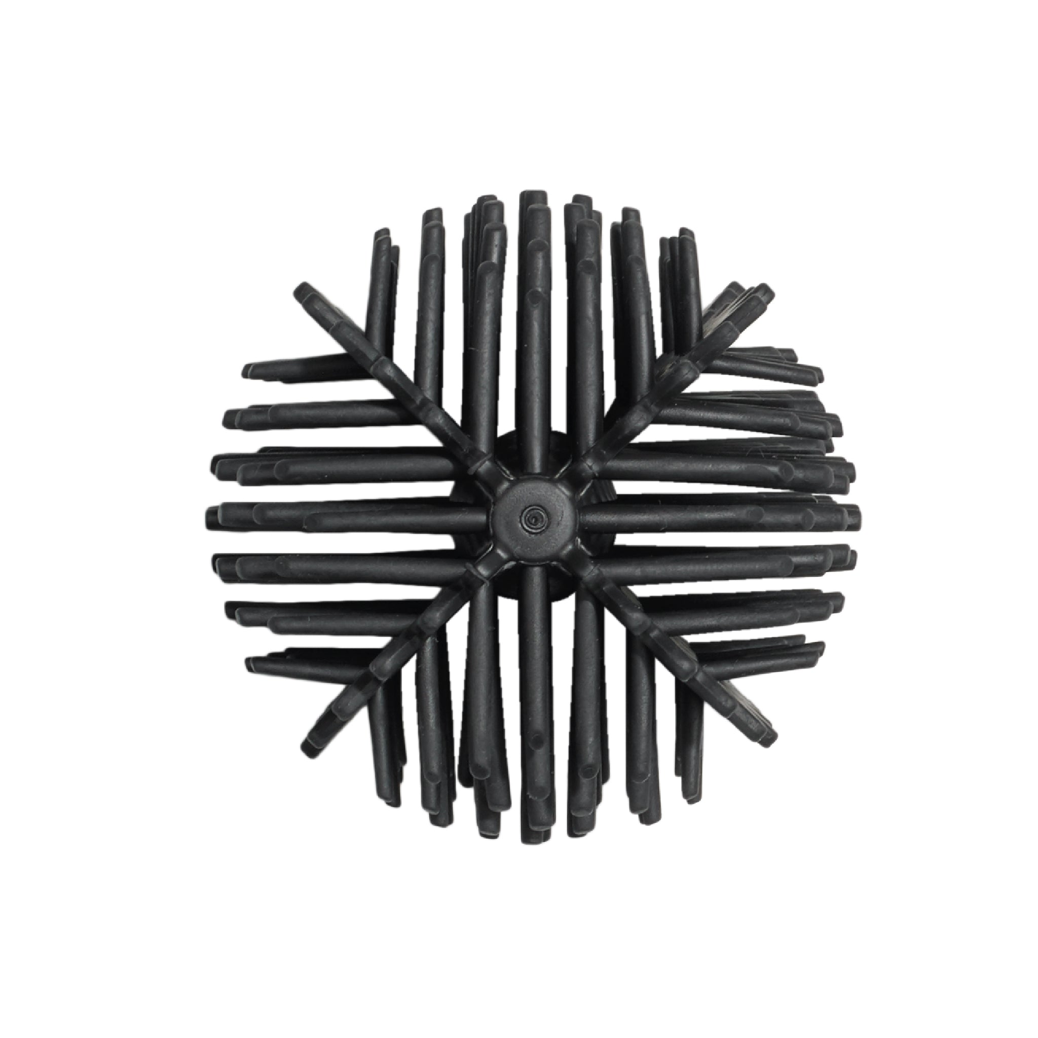 Durable, flexible ReBorn toilet brush head with 360° bristles for efficient, thorough cleaning.