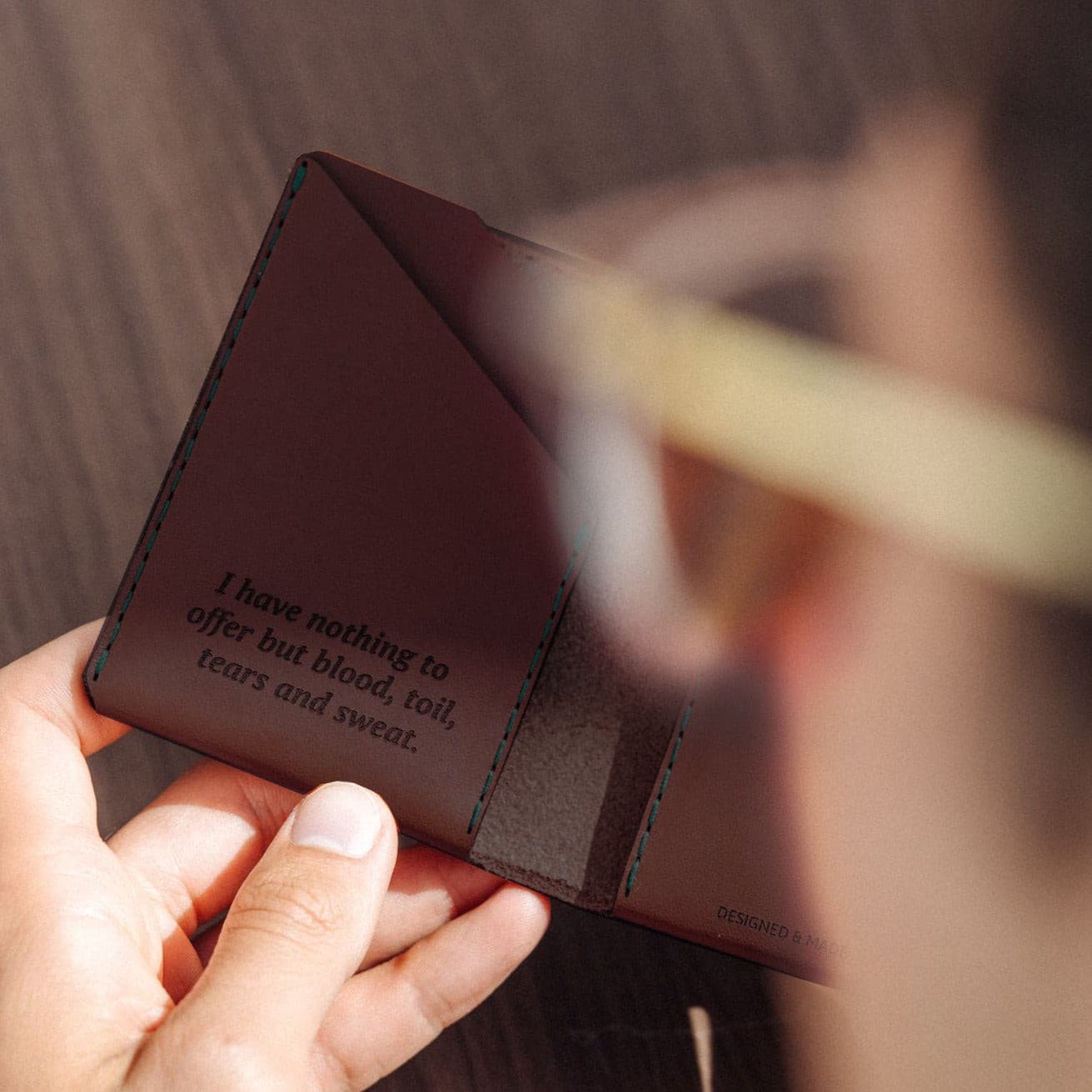 Winston Wallet - Chestnut made in England by Wingback.