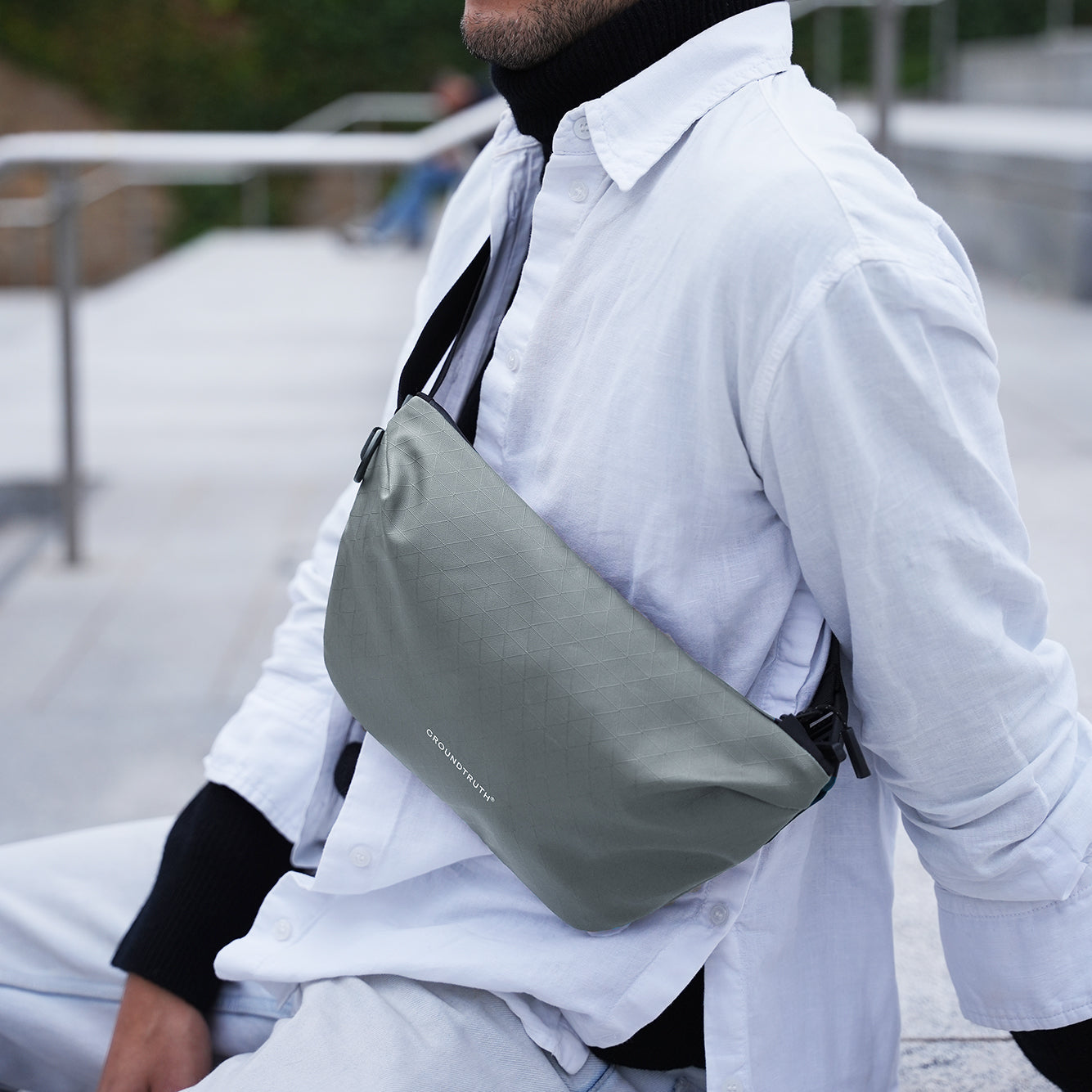 RIKR 2.5L Cross-Body Sling GROUNDTRUTH #color_Summit Grey