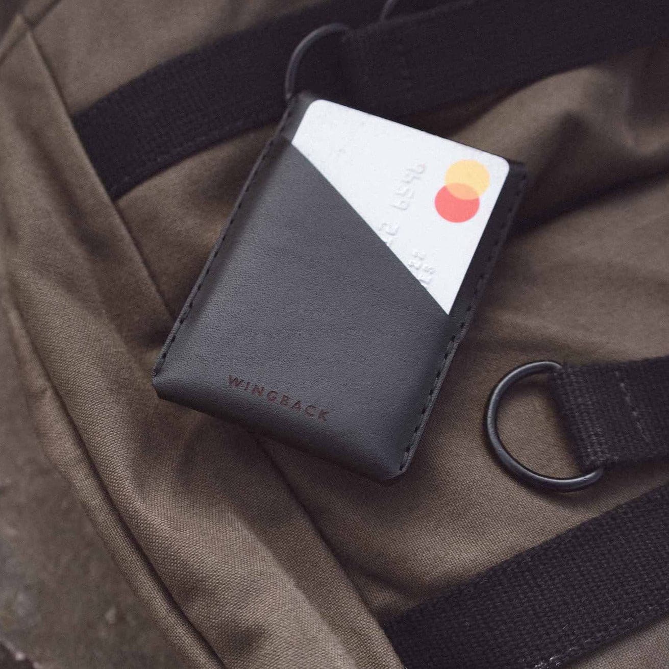 Winston Card Holder - Charcoal made in England by Wingback.