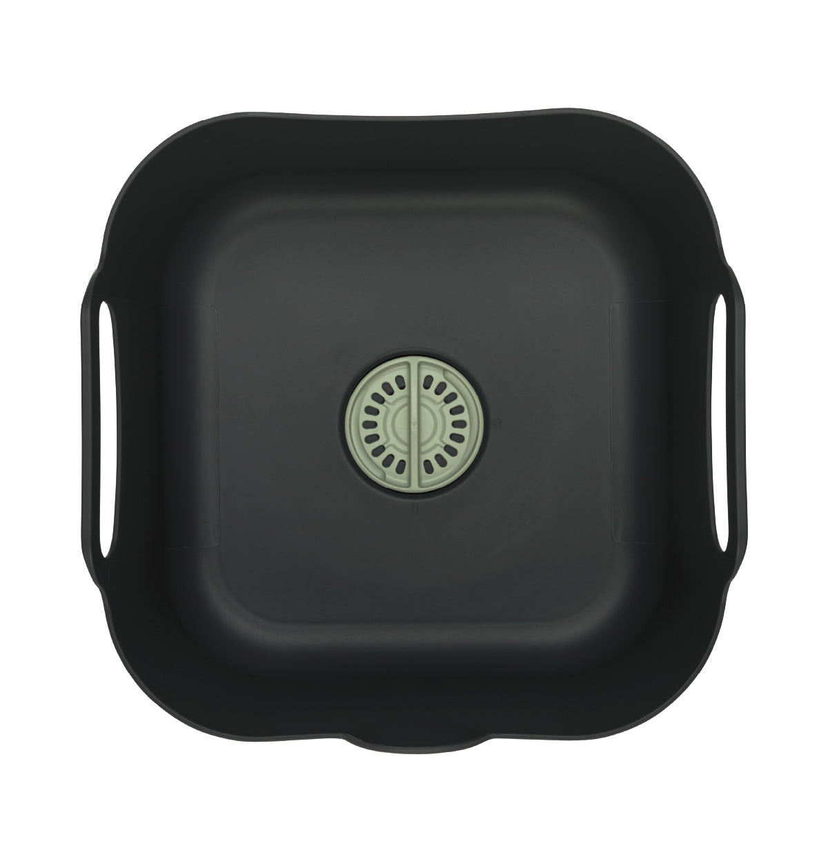 Durable recycled washing up bowl with handles and drain plug for easy water control.