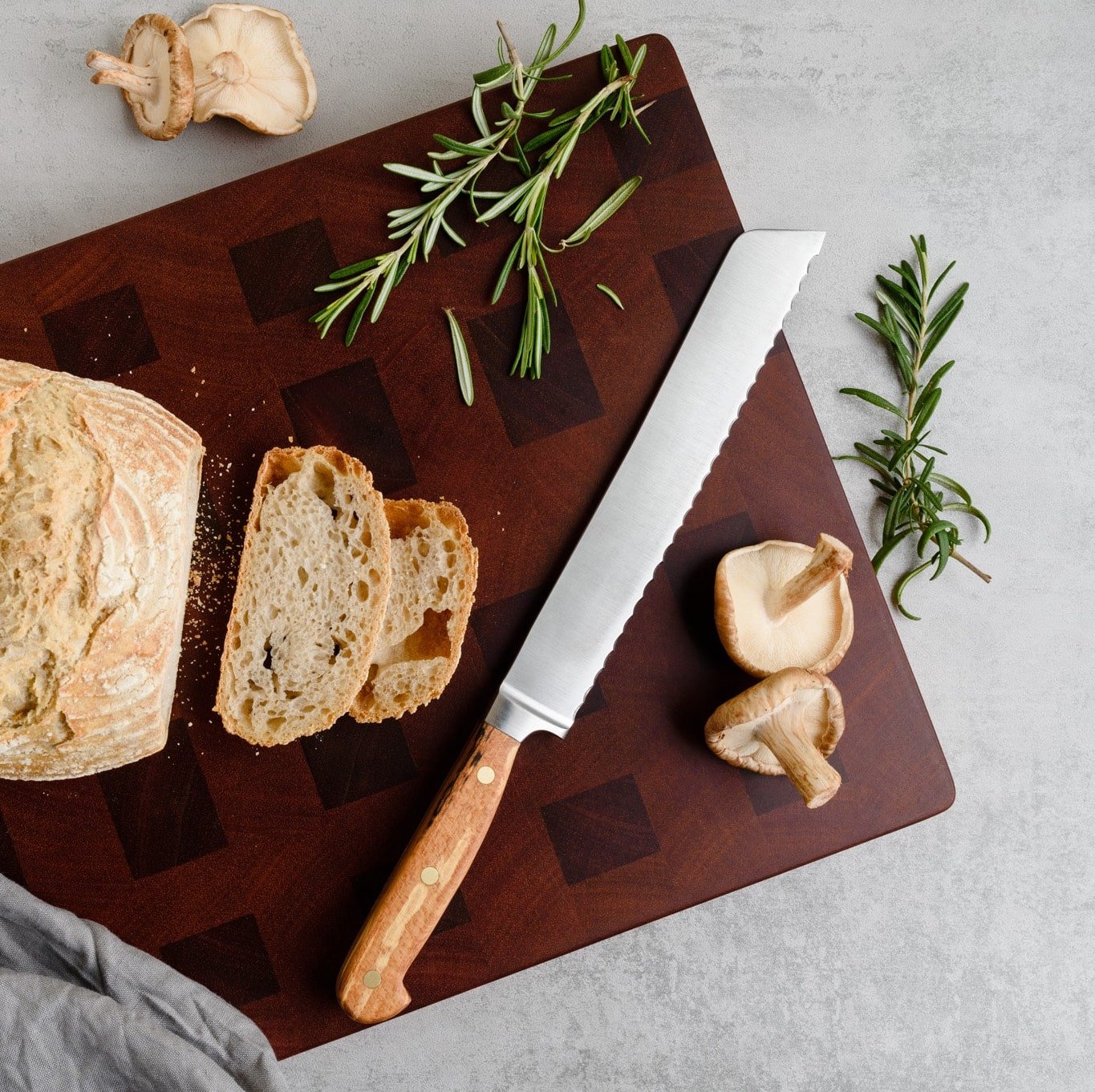 Forest & Forge - Beech Wood Bread Knife, 20cm - Buy Me Once UK