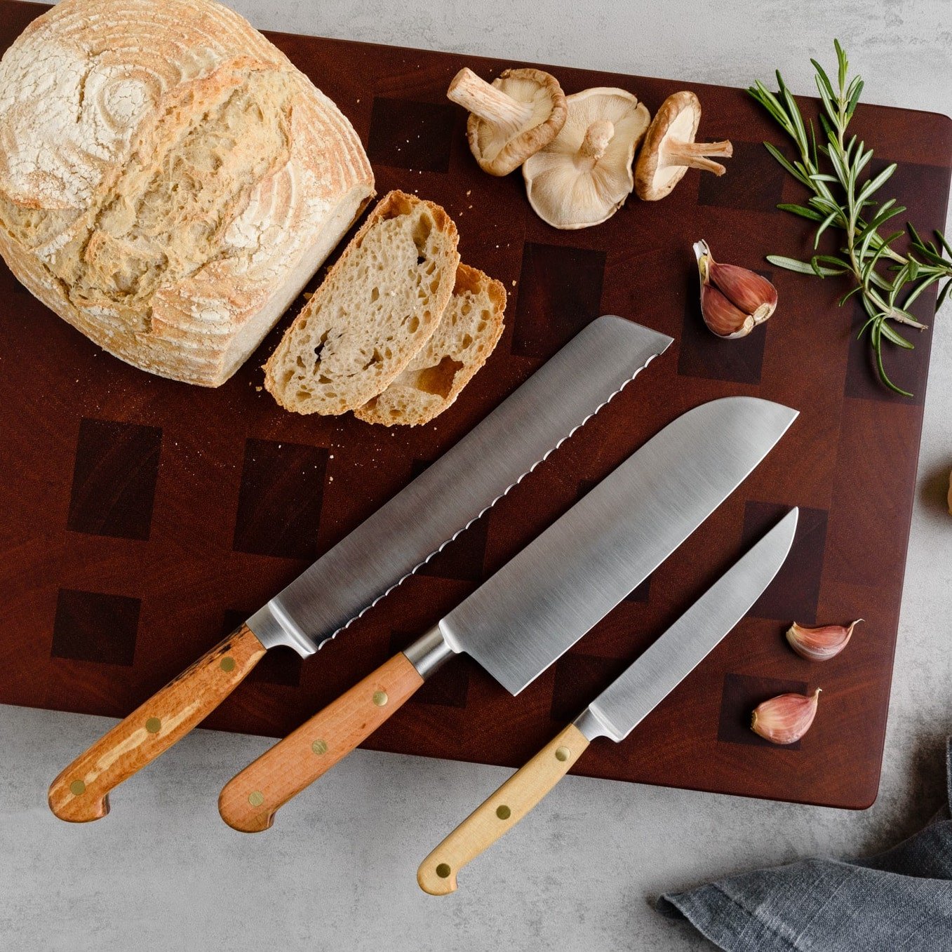 Forest & Forge - Beech wood Santoku Knife, 18cm - Buy Me Once UK