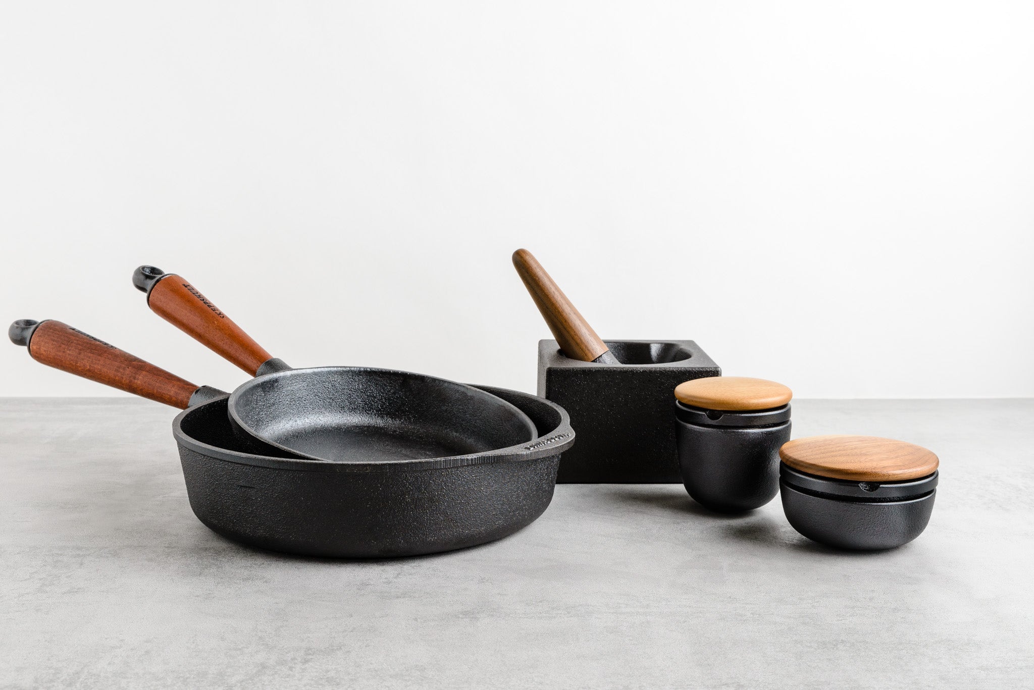 Skeppshult - Cast Iron Cubic Mortar & Pestle - Buy Me Once UK