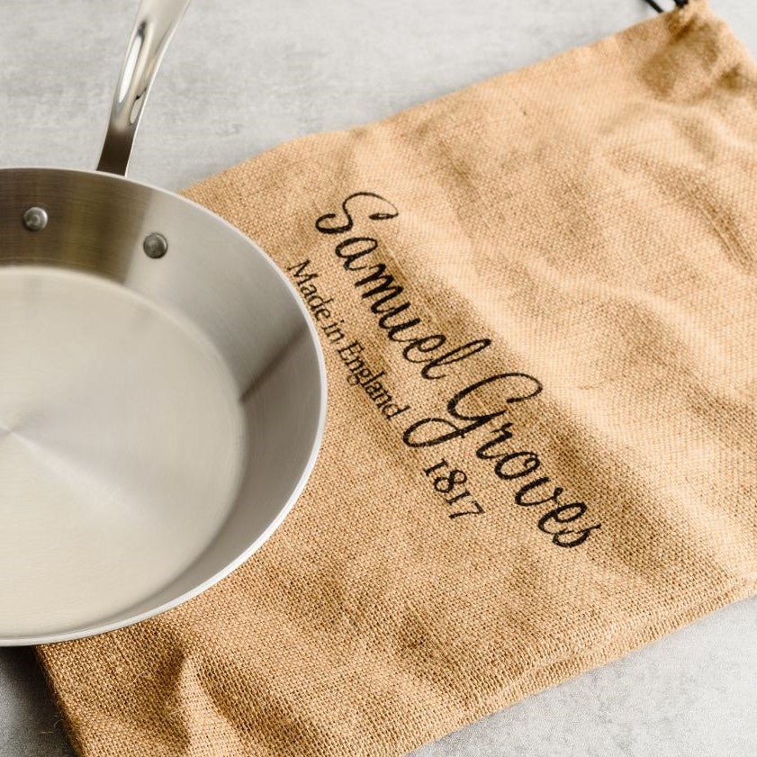 Samuel Groves - Classic 20cm Stainless Steel Tri-Ply Chefs Pan - Buy Me Once UK