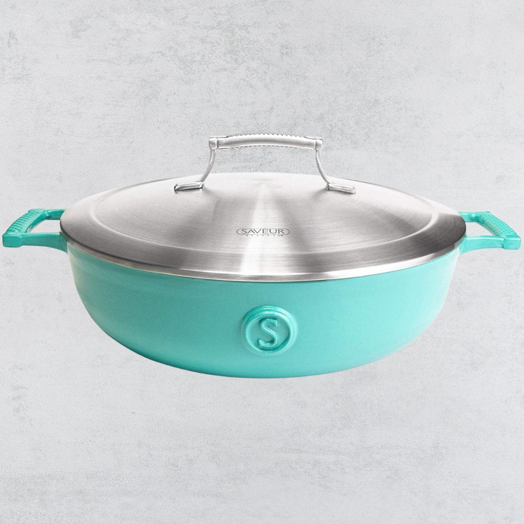 SAVEUR Selects - Enamelled Cast Iron Saute Pan 4.2L - Buy Me Once UK