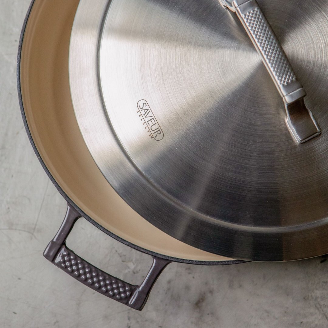 SAVEUR Selects - Enamelled Cast Iron Saute Pan 4.2L - Buy Me Once UK