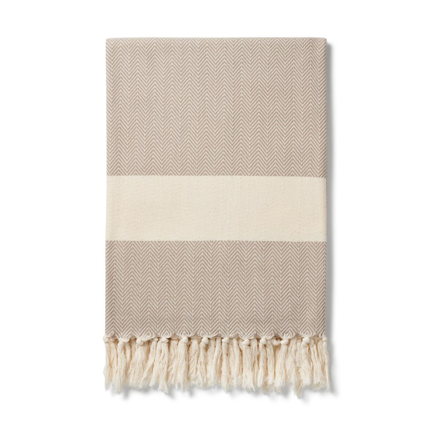 Luks Linen - Ferah Handwoven Herringbone Blanket - Buy Me Once UK