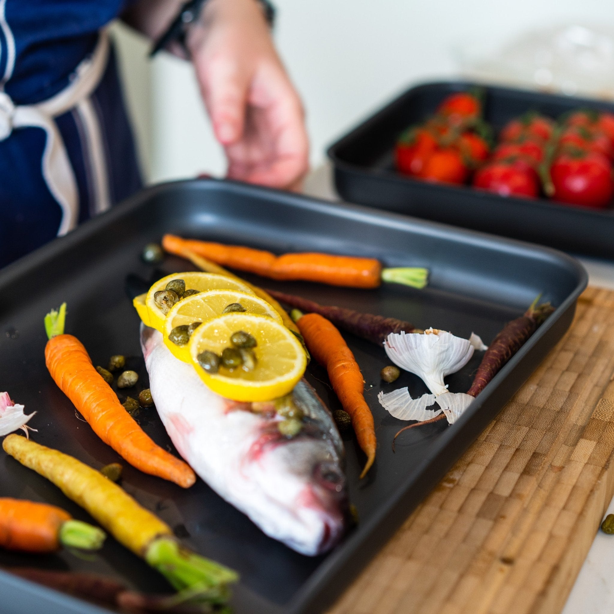 Mermaid - Hard Anodised Shallow Roasting Dish - Buy Me Once UK