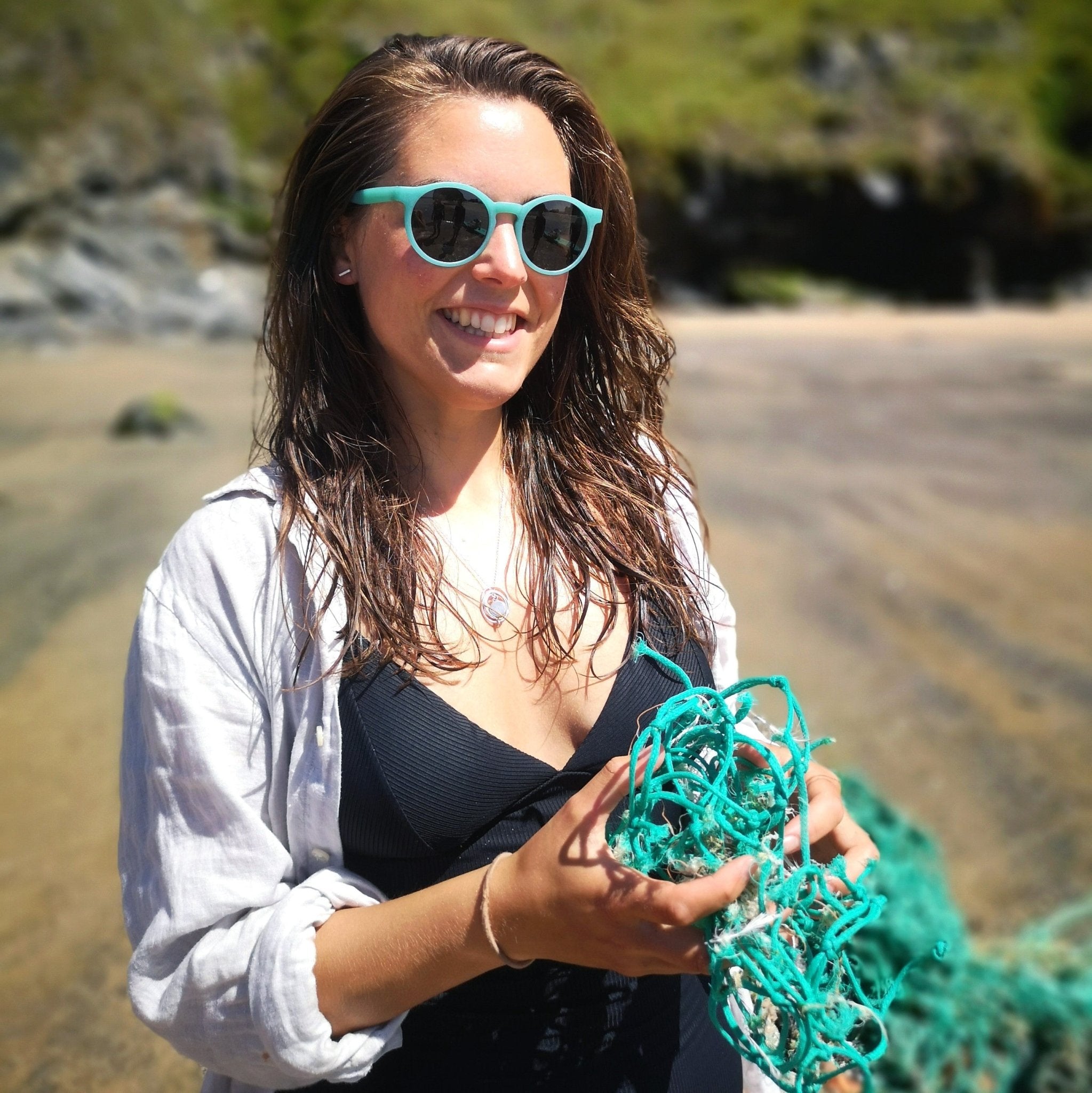 Waterhaul - Harlyn Marine Waste Sunglasses, Aqua - Buy Me Once UK