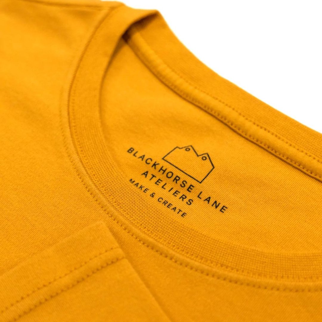 Blackhorse Lane Ateliers - Heavyweight Organic Cotton Long Sleeve T-Shirt, Yellow - Buy Me Once UK