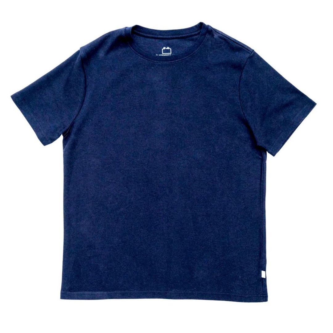 Blackhorse Lane Ateliers - Heavyweight Organic Cotton T-Shirt, Navy - Buy Me Once UK