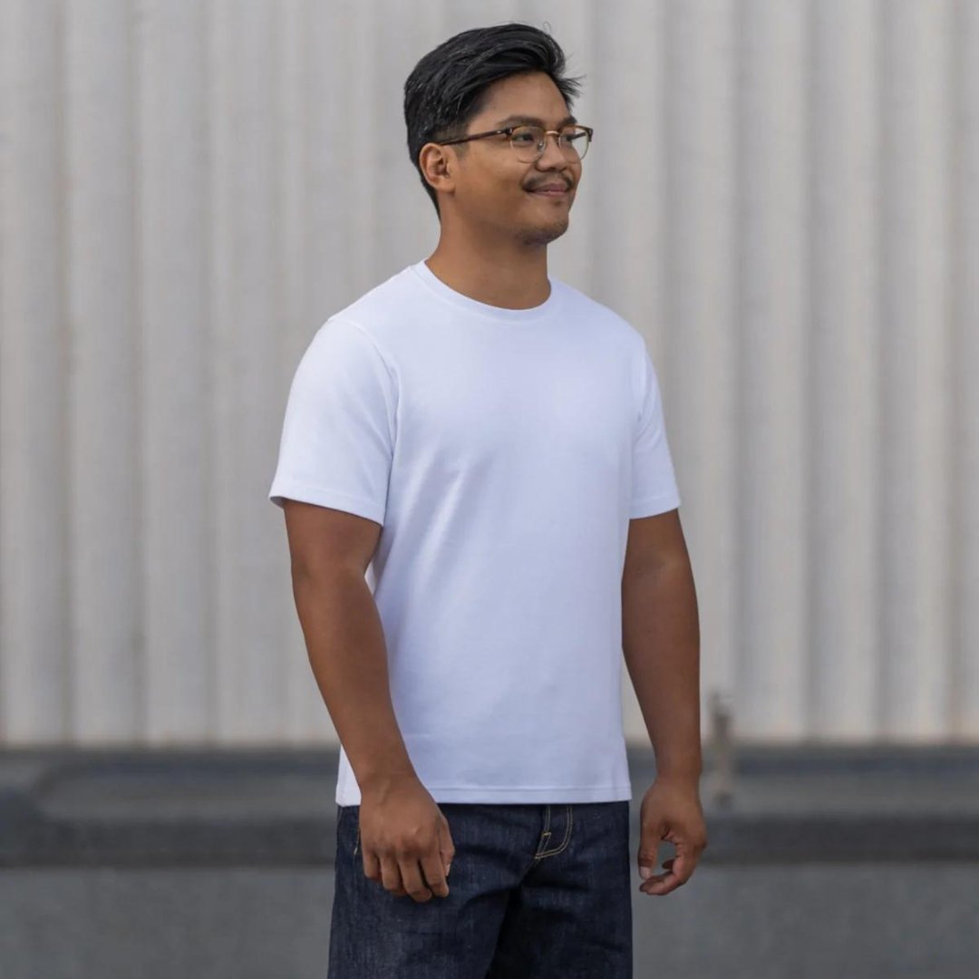 Blackhorse Lane Ateliers - Heavyweight Organic Cotton T-Shirt, White - Buy Me Once UK