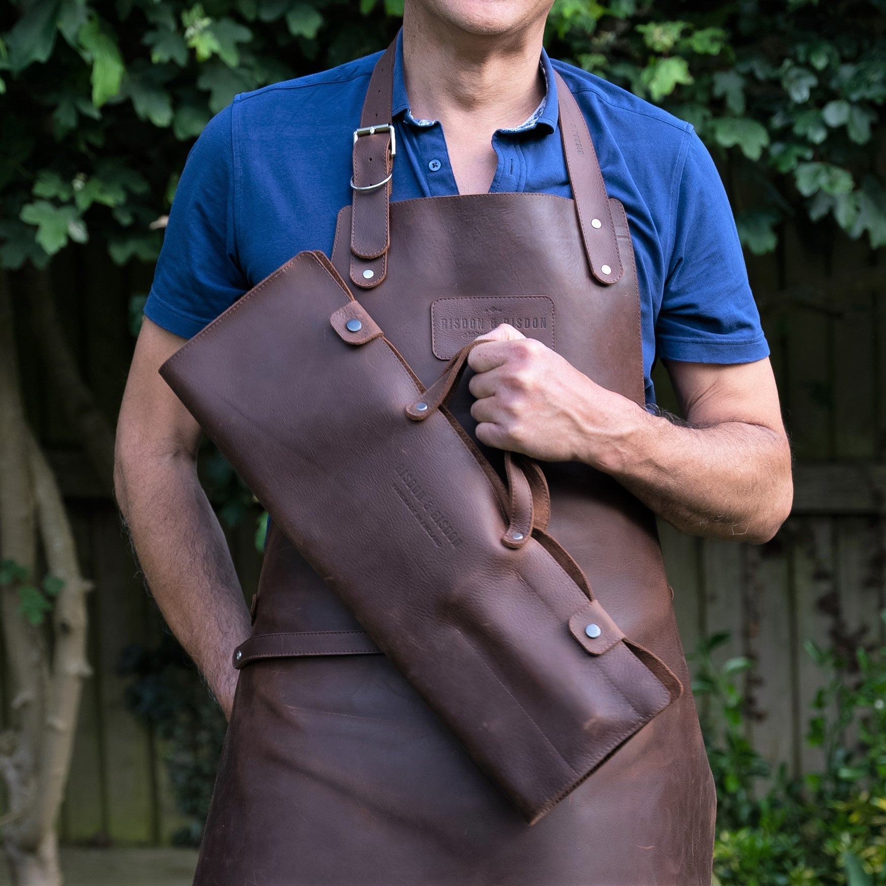 Risdon & Risdon - Leather BBQ Utensils Roll - Buy Me Once UK