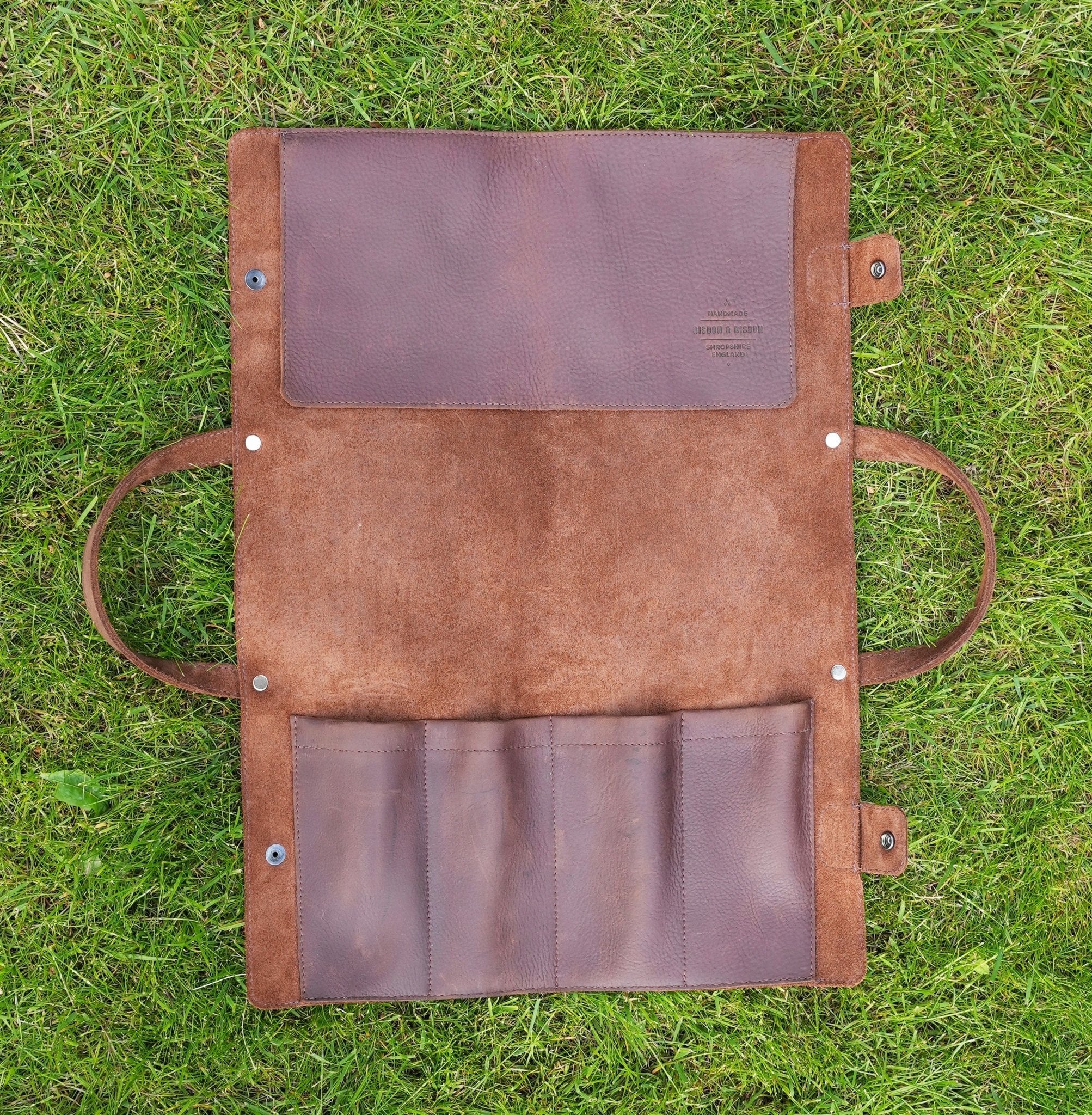 Risdon & Risdon - Leather BBQ Utensils Roll - Buy Me Once UK