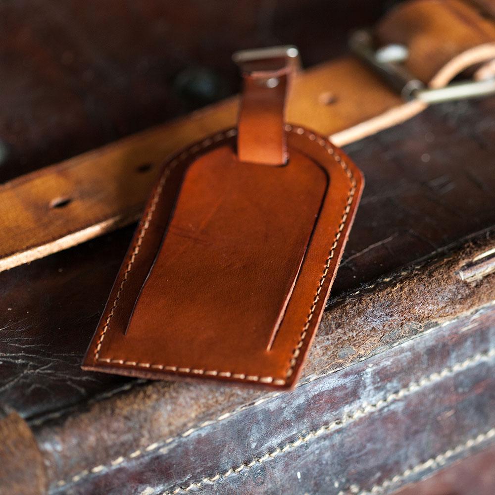 Tanner Bates - Leather Steamship Luggage Tag - Buy Me Once UK