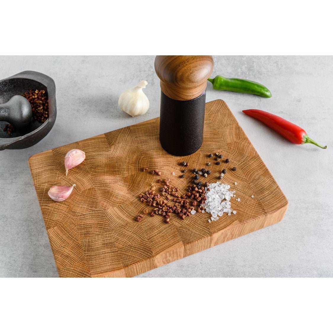 GT Woodshop - Oak End Grain Chopping Board, Small - Buy Me Once UK