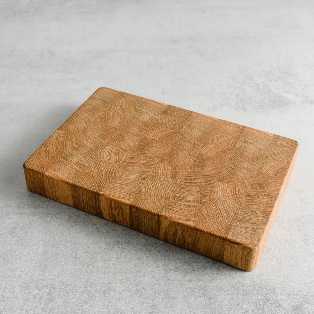 GT Woodshop - Oak End Grain Chopping Board, Small - Buy Me Once UK