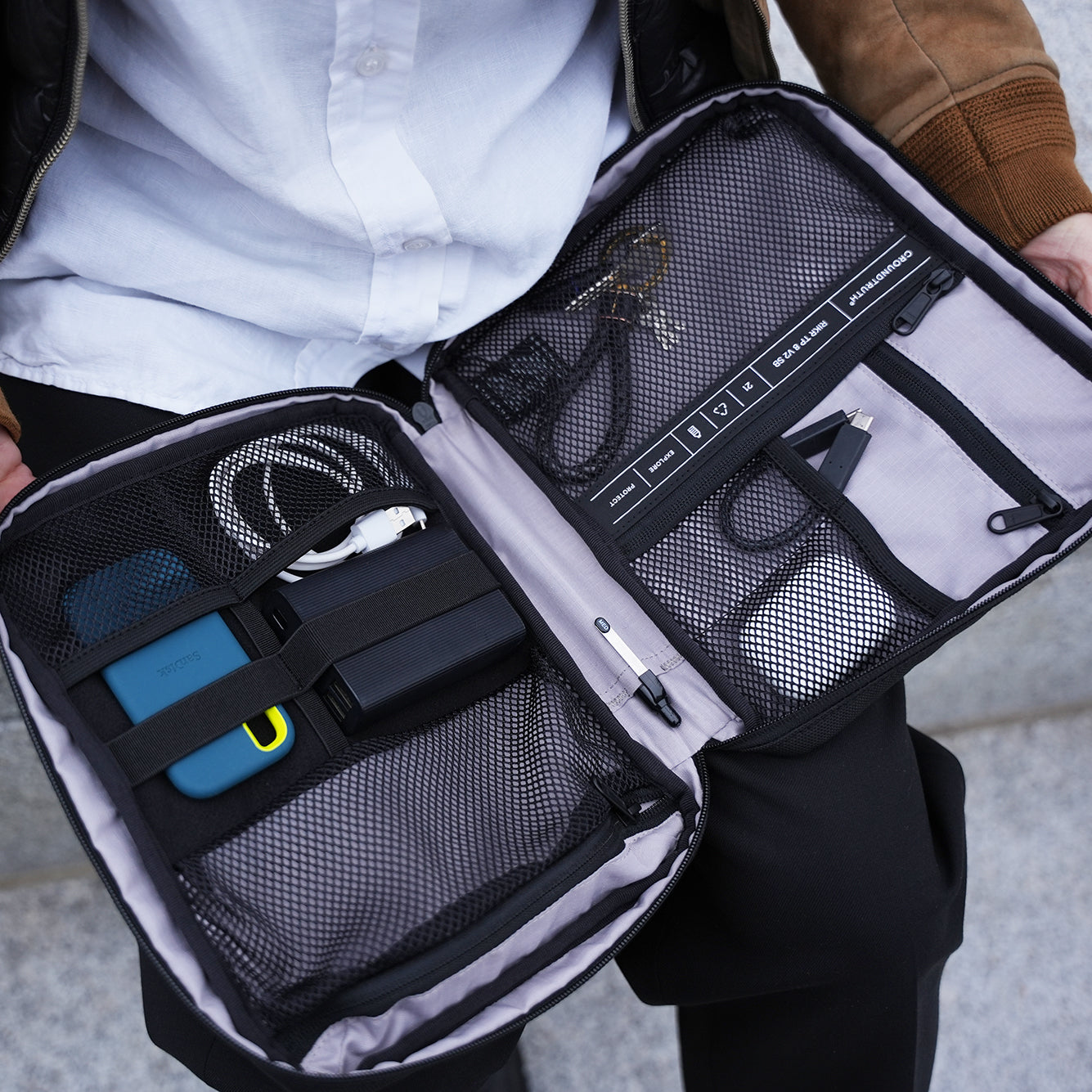 RIKR Tech Pouch GROUNDTRUTH #color_Voyage Blue