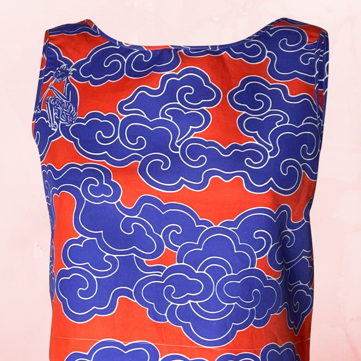 Wild Clouds - Organic Cotton & Linen Indigo Clouds Pyjama Top - Buy Me Once UK