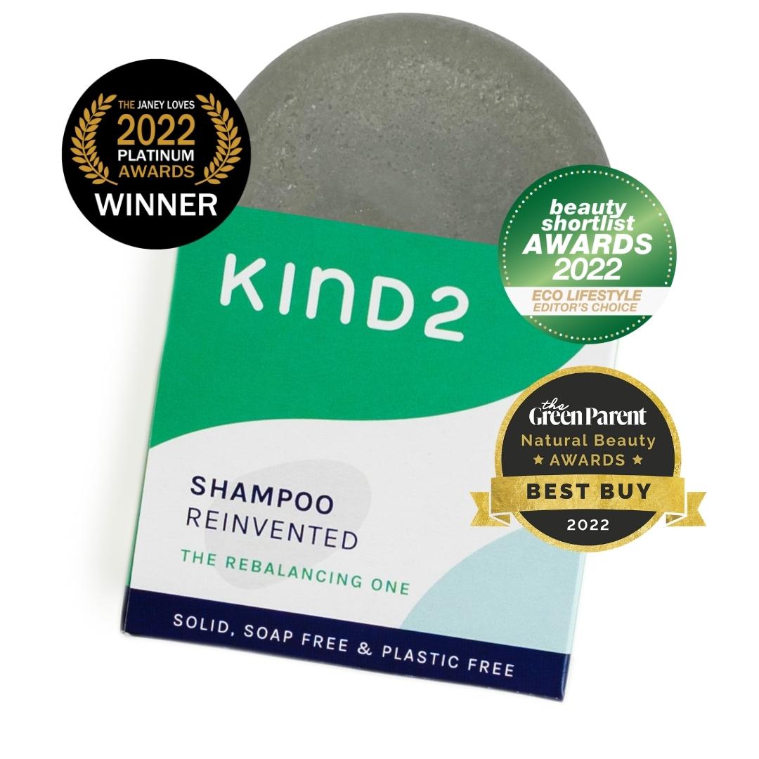 KIND2 - Rebalancing Solid Shampoo Bar - Buy Me Once UK