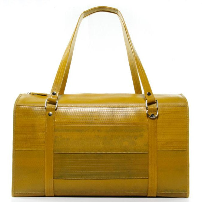 Elvis & Kresse - Reclaimed Fire Hose and Parachute Overnight Bag - Buy Me Once UK