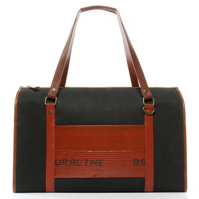 Elvis & Kresse - Reclaimed Fire Hose and Parachute Overnight Bag - Buy Me Once UK