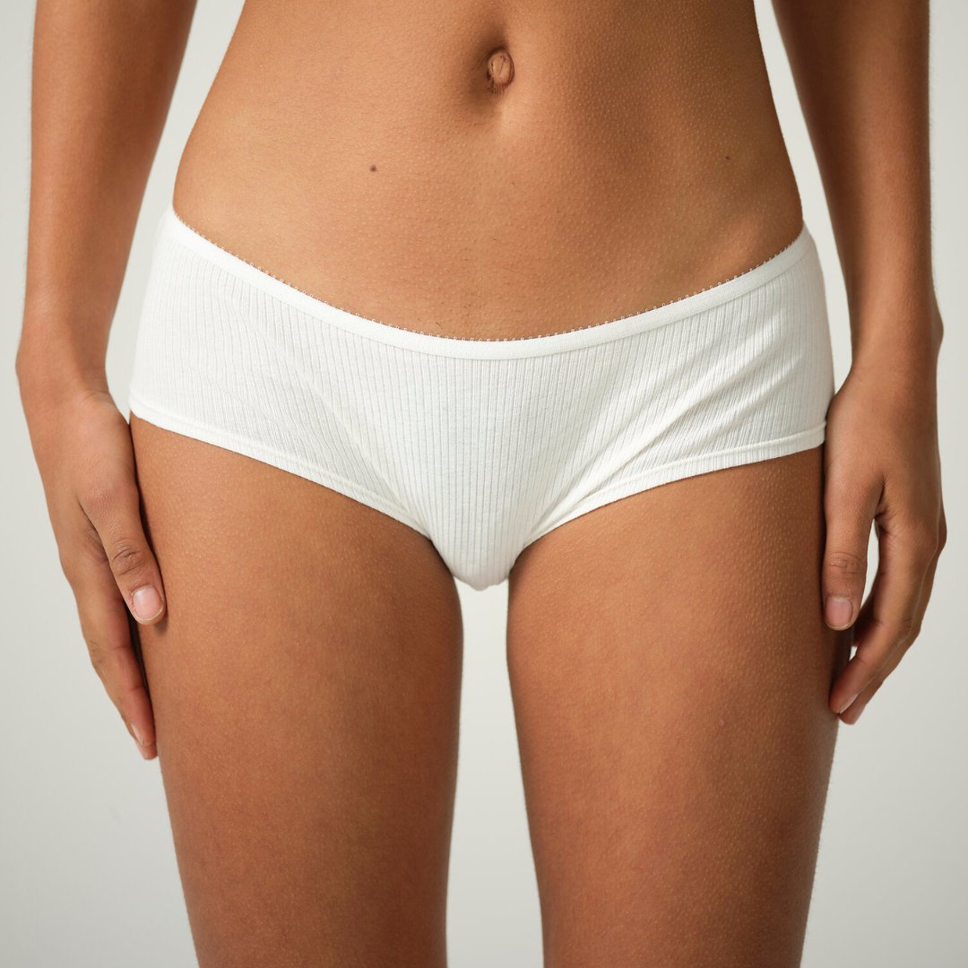 Elliot Organics - Ribbed Organic Cotton Hipster Short - Buy Me Once UK