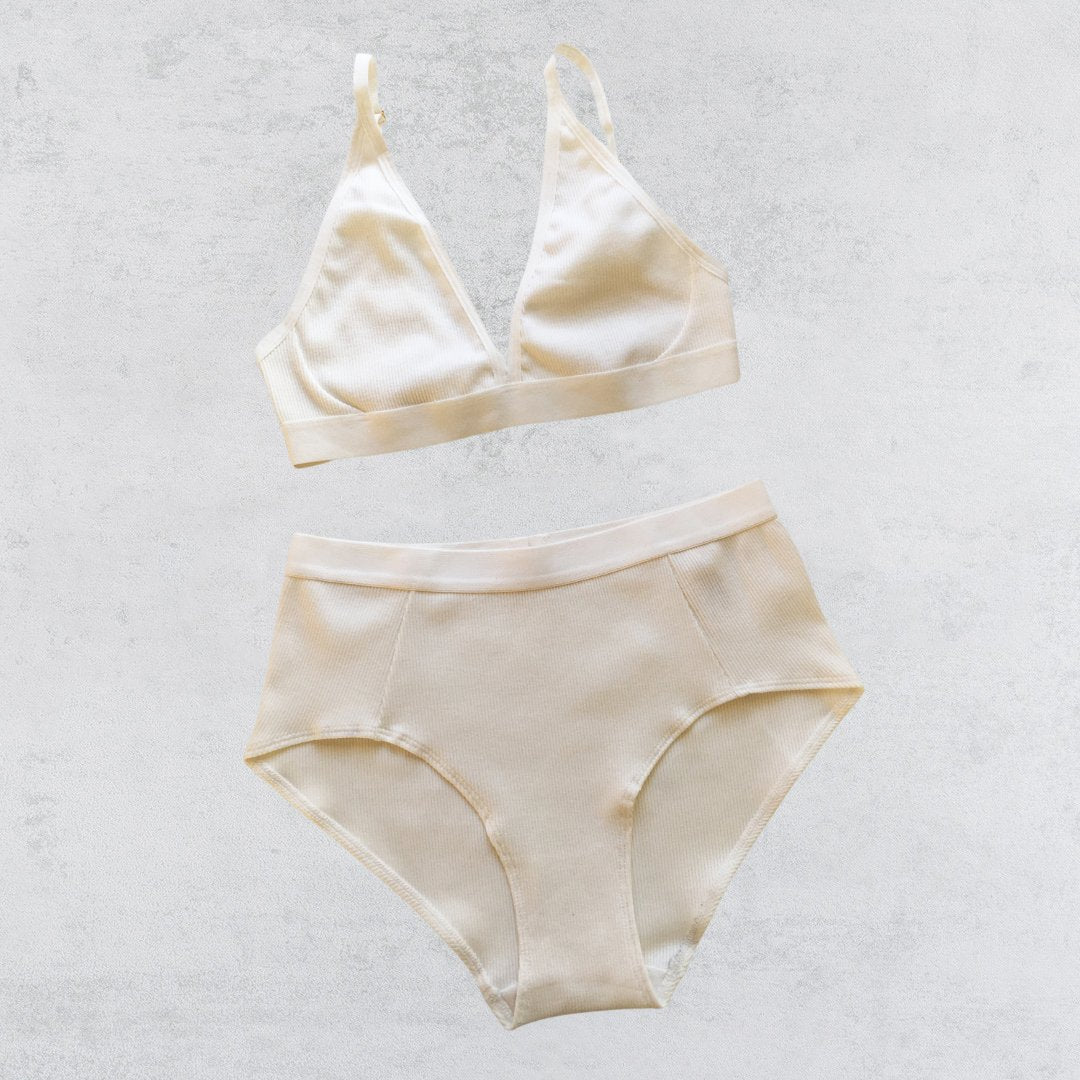 Elliot Organics - Ribbed Organic Cotton Soft Cup Bra - Buy Me Once UK