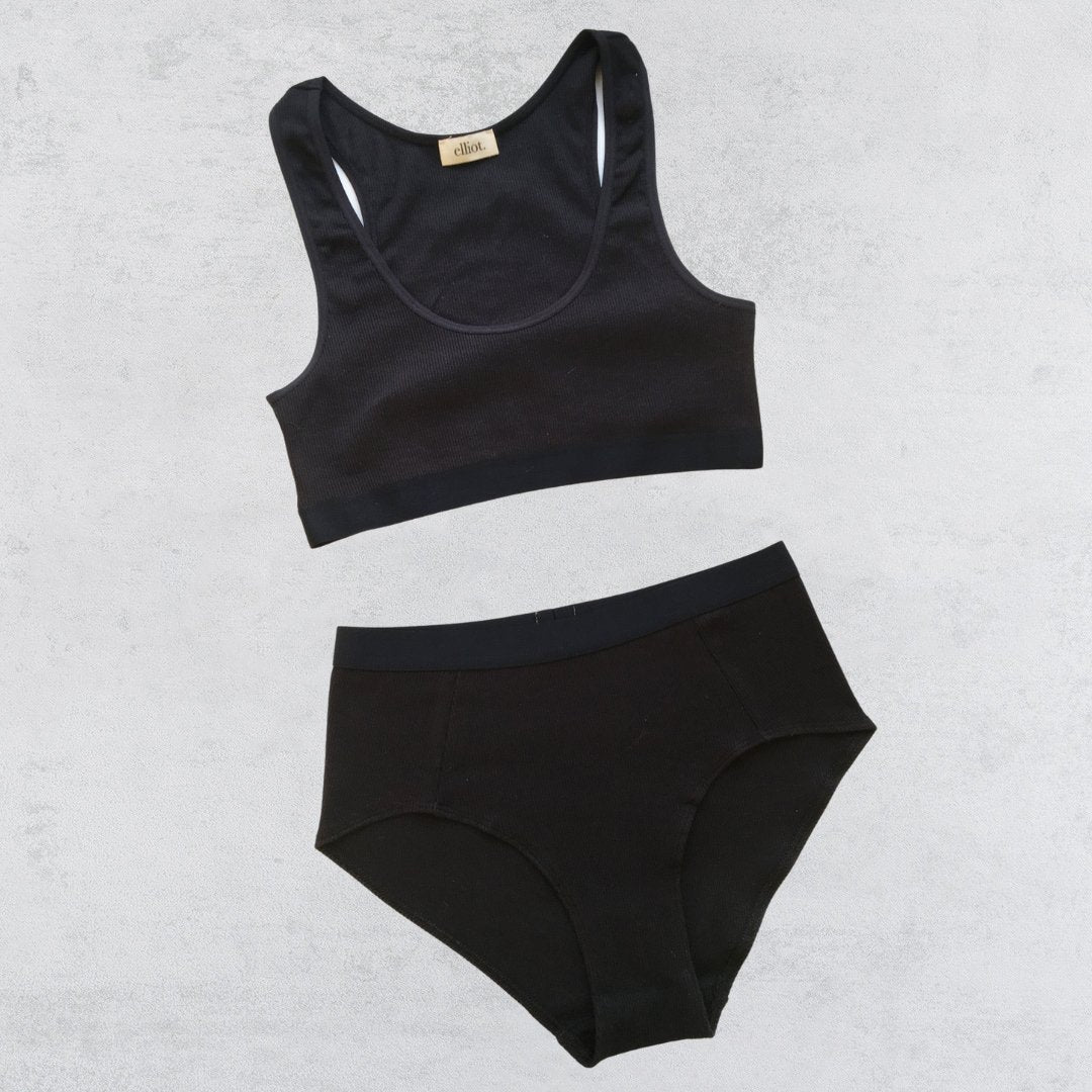 Elliot Organics - Ribbed Organic Cotton Yoga Bra - Buy Me Once UK