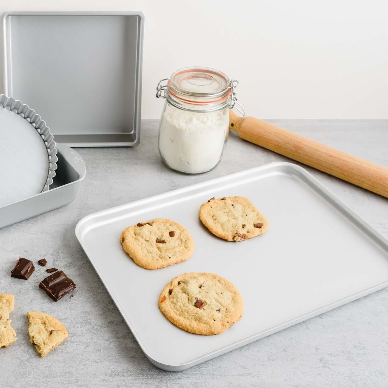 Mermaid - Silver Anodised Aluminium Baking Tray - Buy Me Once UK