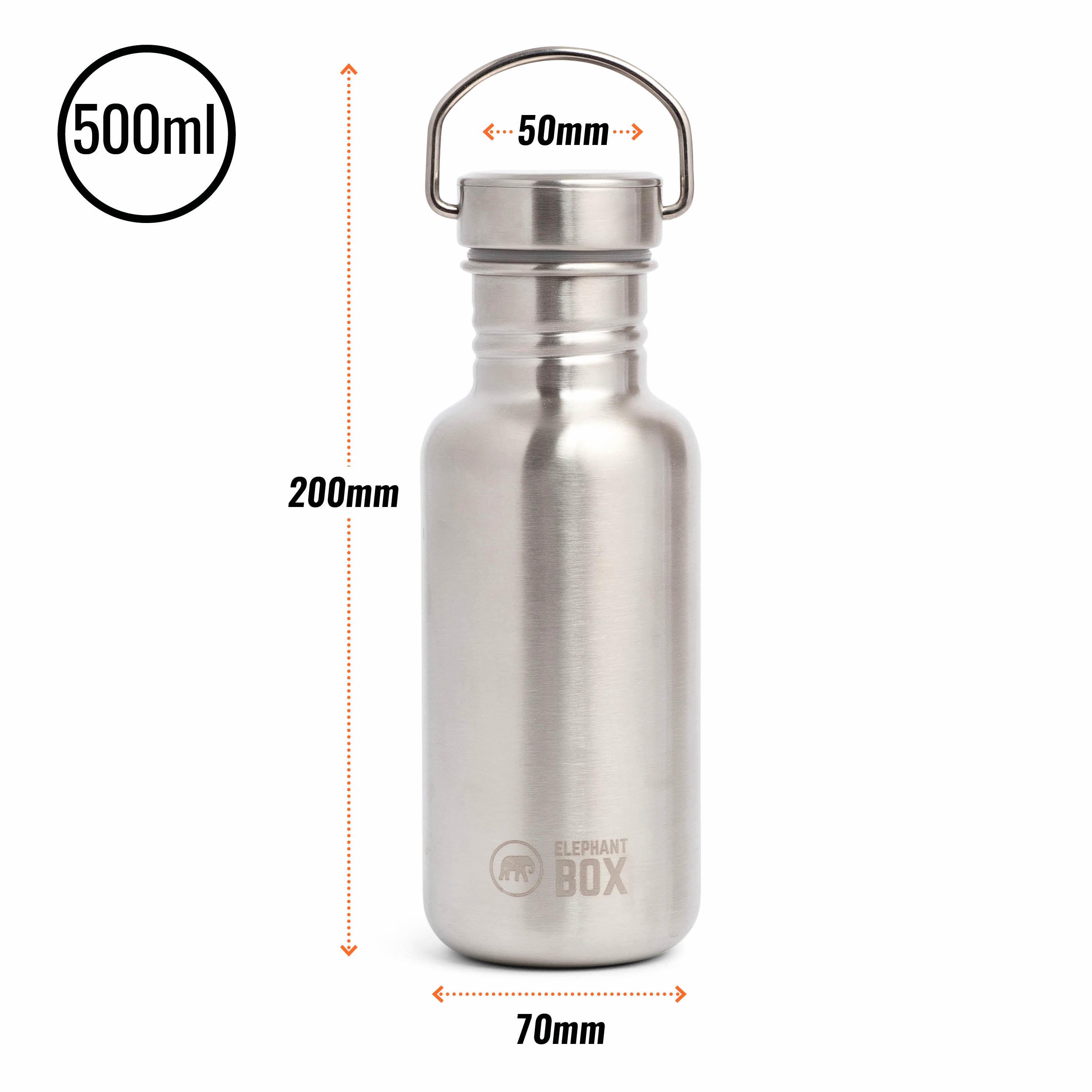 Single-Wall Water Bottle 500ml Water Bottle Elephant Box