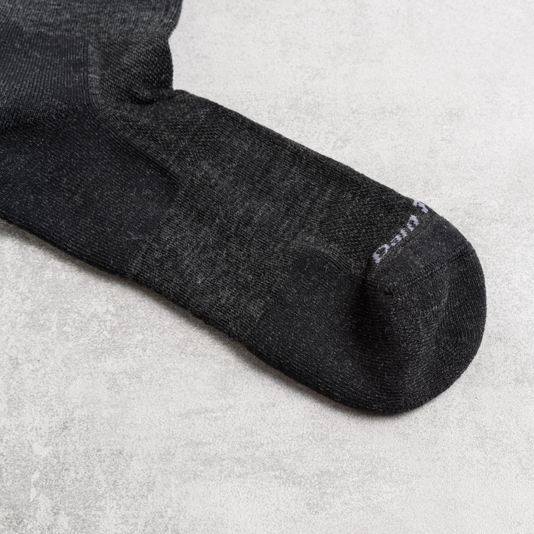 Darn Tough - Solid Basic Crew Light Socks, Charcoal - Buy Me Once UK