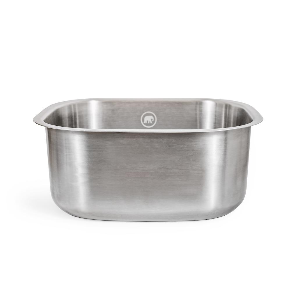 rectangular 10 litre capacity with rounded corners Stainless Steel Washing Up Bowl Elephant Box