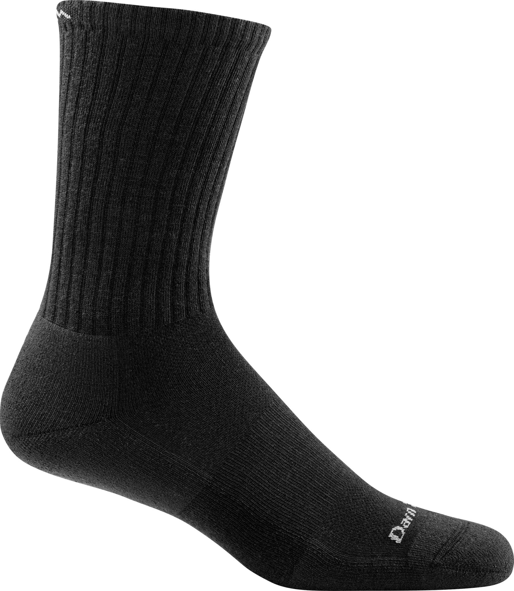 Darn Tough - Standard Issue Crew Light Cushion Socks, Black - Buy Me Once UK