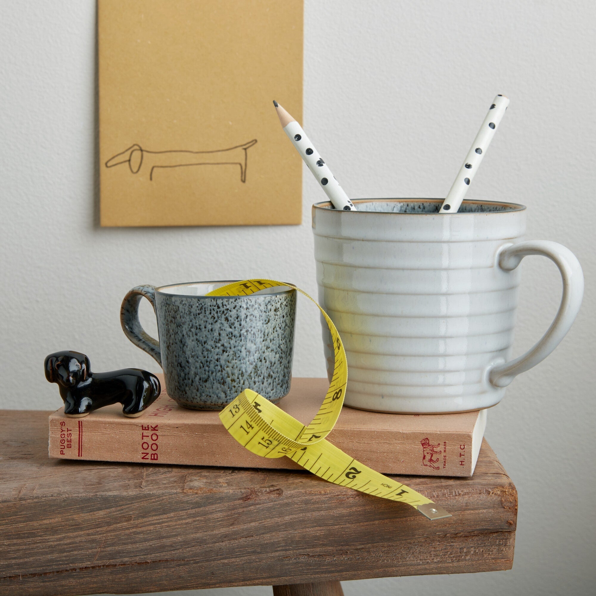 Denby - Studio Grey Ridged Mug, Set of 2 - Buy Me Once UK