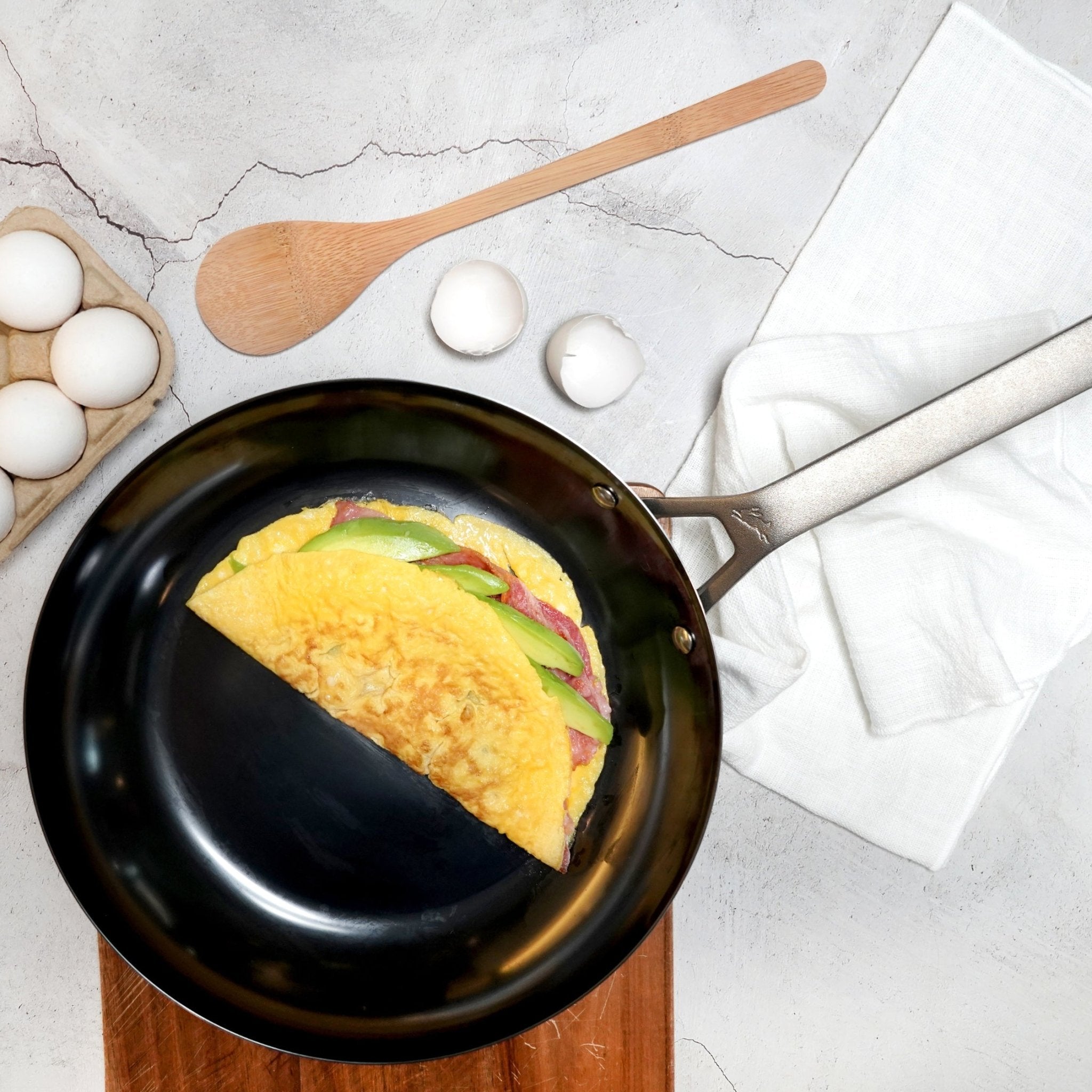 SAVEUR Selects - Toughened Carbon Steel Frying Pan, 30cm - Buy Me Once UK