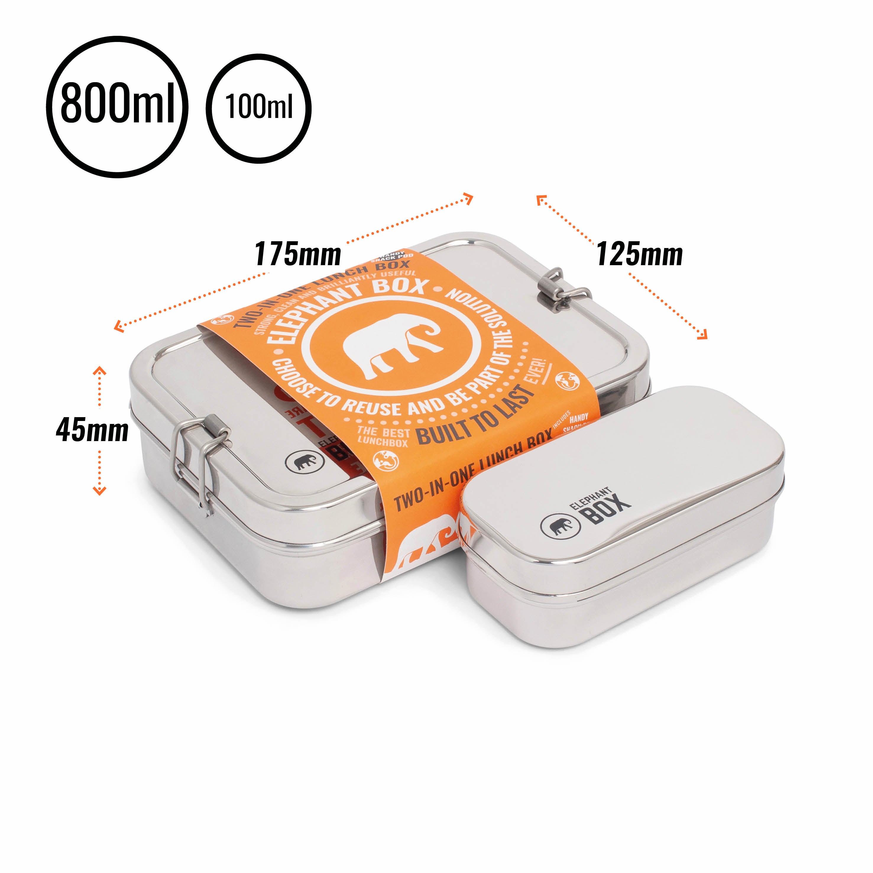 Two-in-One Lunchbox Elephant Box