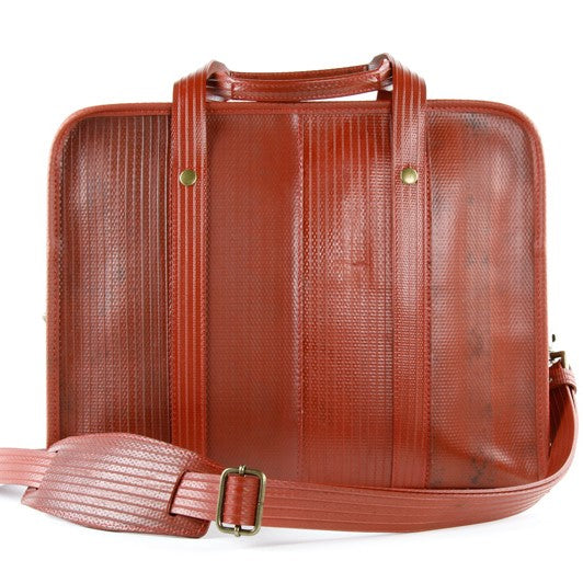 Reclaimed Fire Hose Compact Briefcase - BuyMeOnce Direct - BuyMeOnce UK