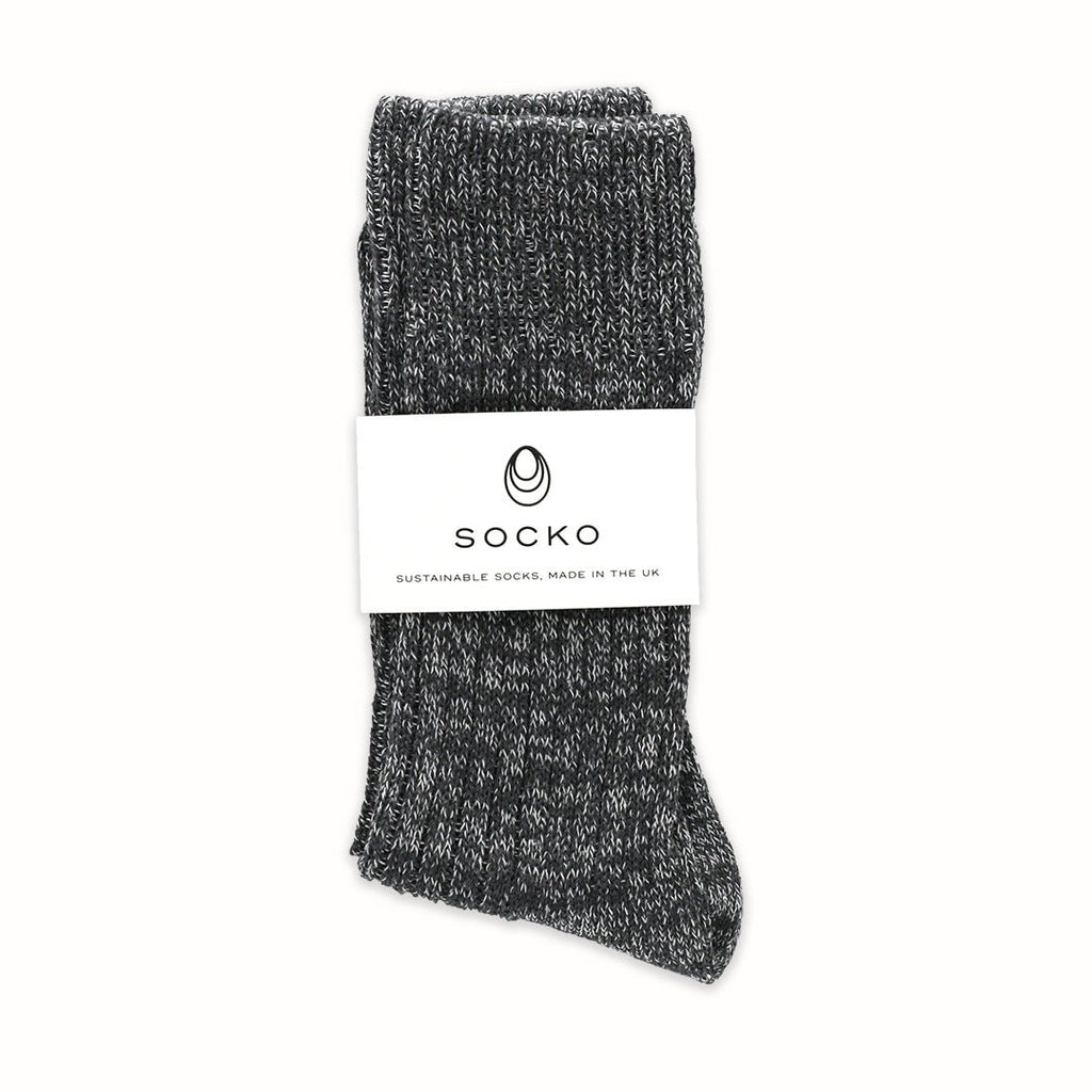 Socko - 100% Recycled Socks, Graphite Fleck - Buy Me Once UK