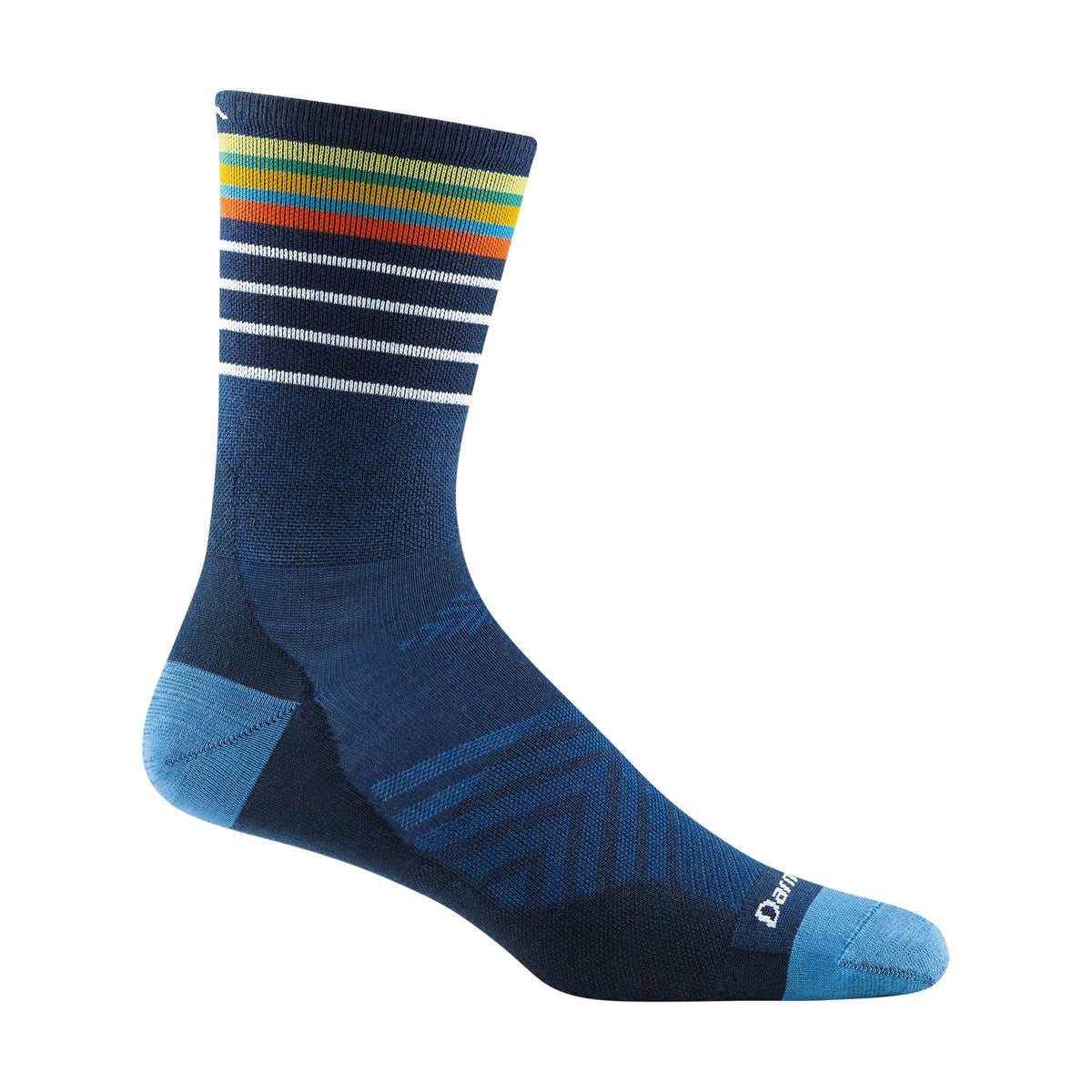 Darn Tough Mens Merino Wool Crew Ultra-Lightweight Anti Blister Running Socks M / Eclipse – Lifetime Guarantee