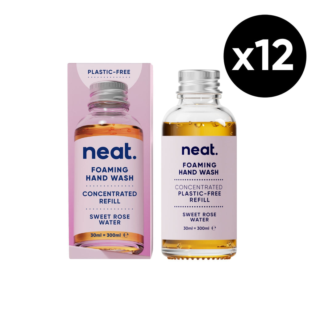 Neat - 12x Foaming Hand Wash Refills, Sweet Rose Water - Buy Me Once UK