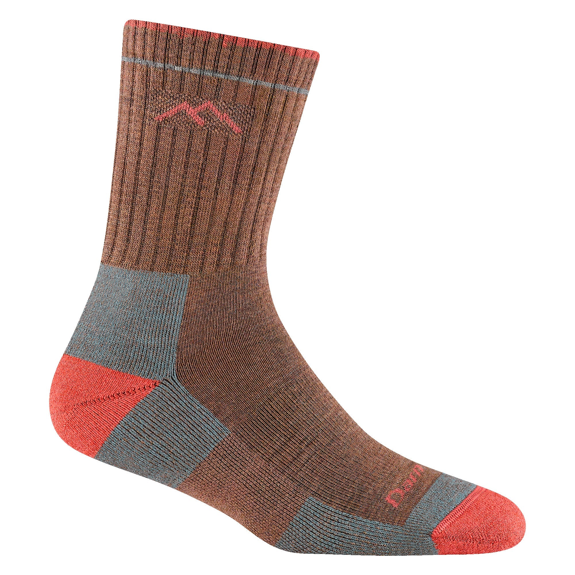 Ladies Micro Crew Cushioned Midweight Hiking Merino Wool Socks